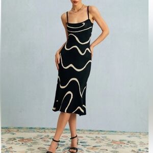 RIHOAS new with tags S, M wavy design spaghetti strap dress